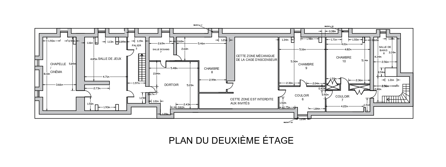 Plan Du Deuxieme Etage